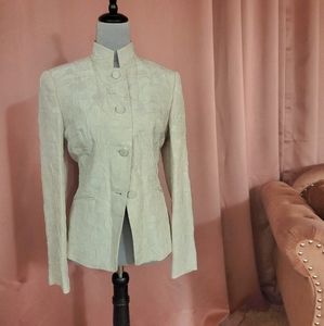 Anne Klein Cream Blazer Size 8